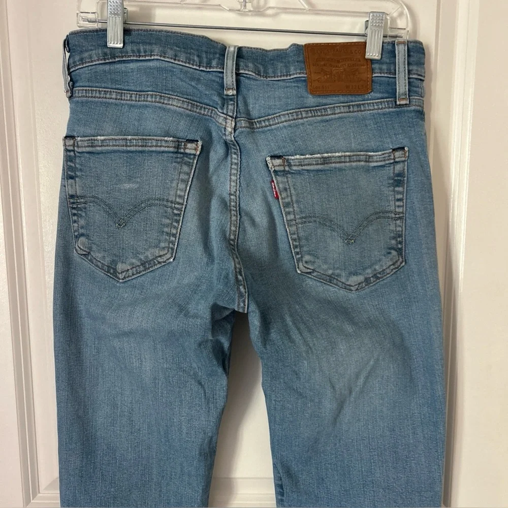 LEVI’s Premium 511 Men's Jeans 32/34 Slim Fit Blue Distressed Vintage